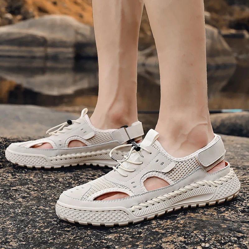 Sandale orthopédique homme à maille respirante