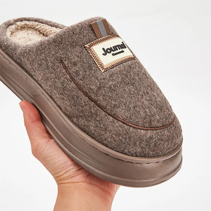 Chausson orthopédique homme en laine bouclée