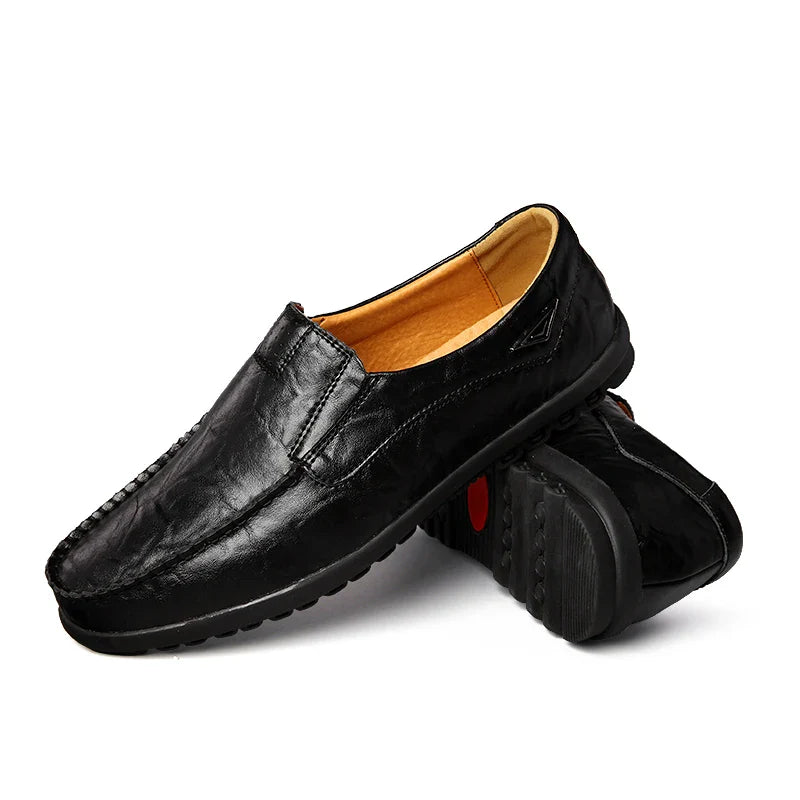 Mocassin orthopédique homme cuir souple à enfiler