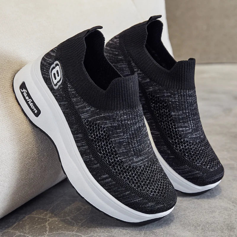 Solena Rise – chaussures orthopédiques femme sans lacets avec semelle rehaussante confort