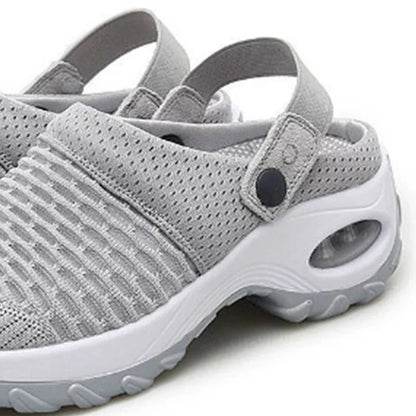 Sabot orthopédique femme maille à semelle amortissante