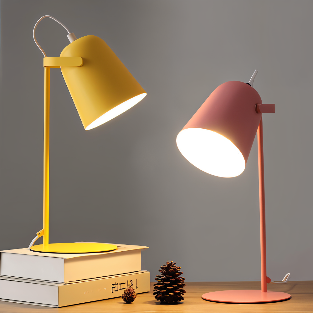 Lampe de Bureau Nordique Moderne | Éclairage Rotatif,  Respectueux des Yeux