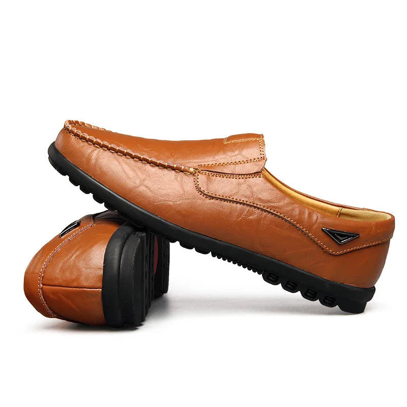 Mocassin orthopédique homme cuir souple à enfiler