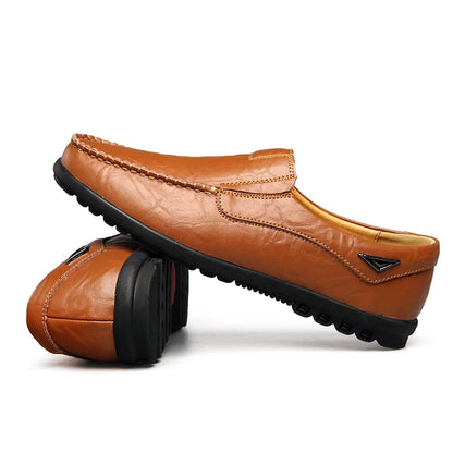 Mocassin orthopédique homme cuir souple à enfiler