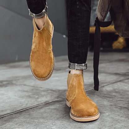 Botte orthopédique homme à enfiler élégante