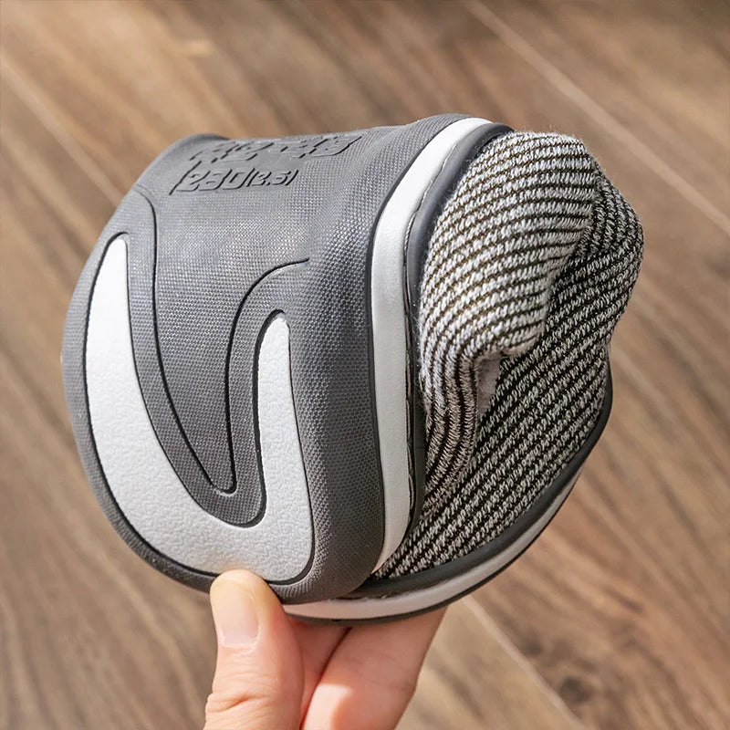 Chausson orthopédique homme rayé esprit rétro