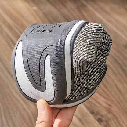 Chausson orthopédique homme rayé esprit rétro