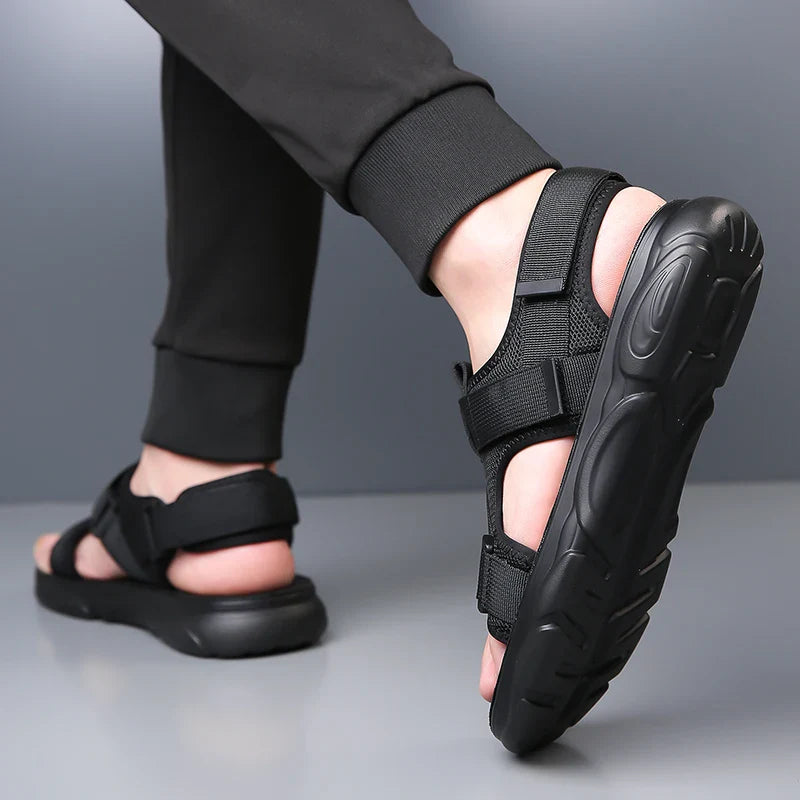 Sandale orthopédique homme à maintien croisé