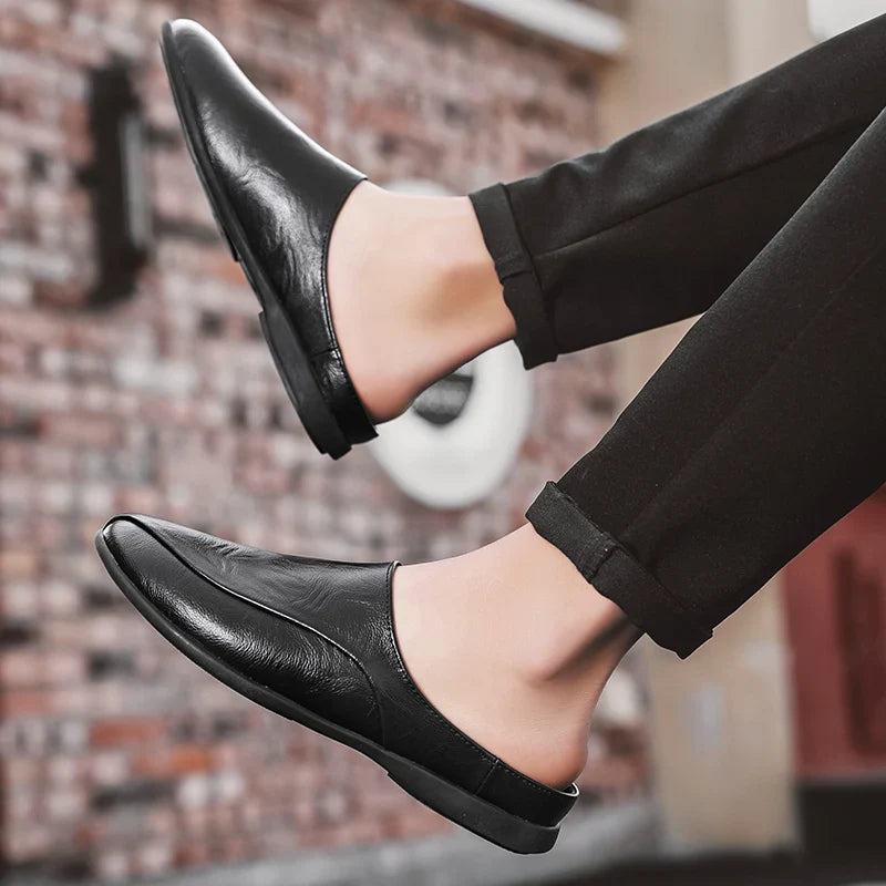 Sabot orthopédique homme à enfiler élégant