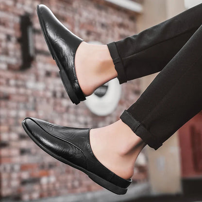 Sabot orthopédique homme à enfiler élégant