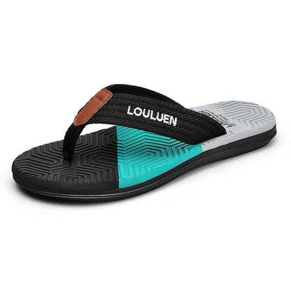 Tong orthopédique homme style tressé léger