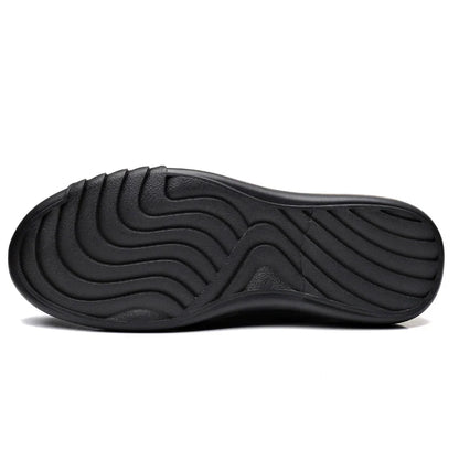 Mocassin orthopédique homme cuir lisse intérieur confort