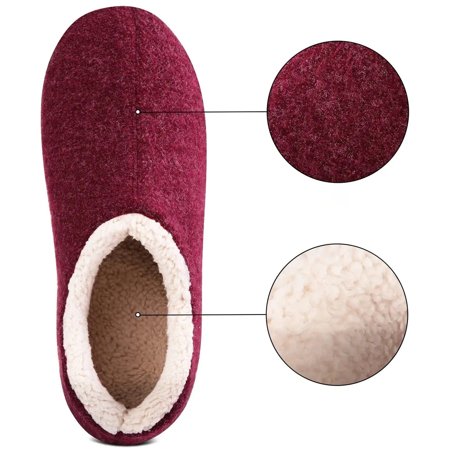 Chausson orthopédique femme d’hiver doublé chaud