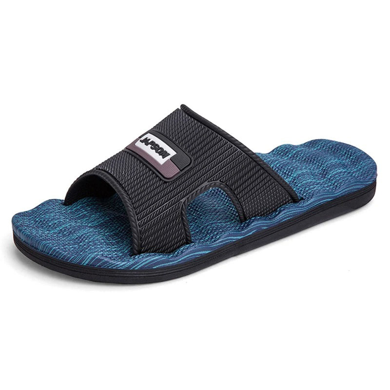 Claquette orthopédique homme semelle ondulée respirante