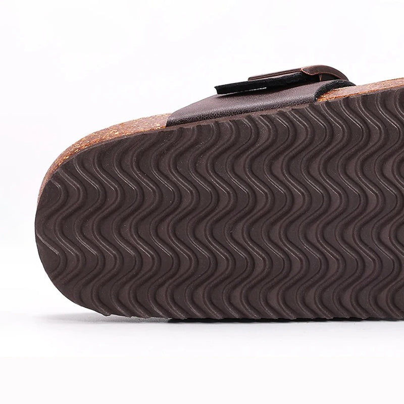 Tong orthopédique femme en liège naturel