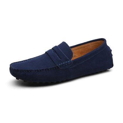 Mocassin orthopédique homme suède souple et casual