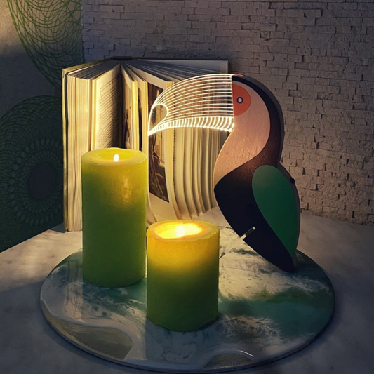 Lampe Animaux en Bois pour Enfants | Veilleuse Mignonne et Douillette