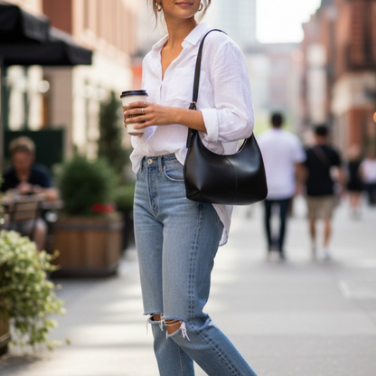 Sac Épaule Chic Noir | Sac à Main Moderne, Minimaliste