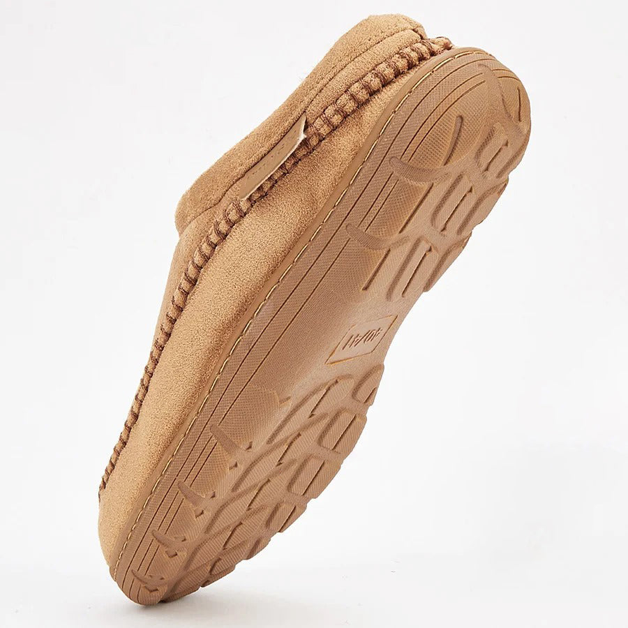 Chausson orthopédique homme effet suédine doublé chaud