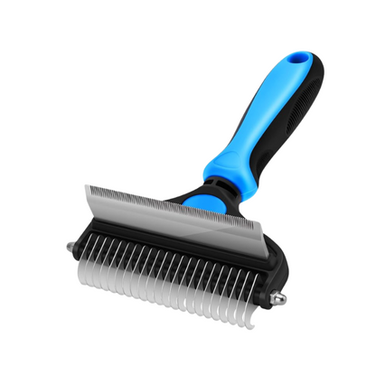 FurEase Peigne pour Animaux | 2‑en‑1 Démêlage et Toilettage