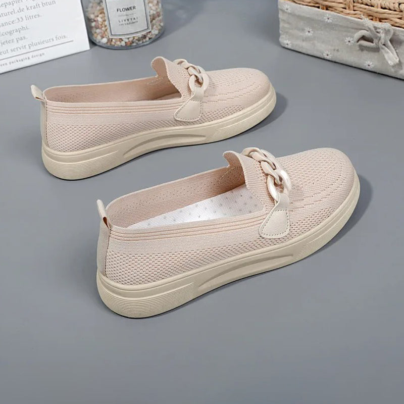 Mocassin orthopédique femme à bride fantaisie