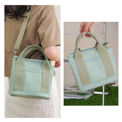 Sac Cabas Bandoulière en Toile | Multi-Poches, Spacieux