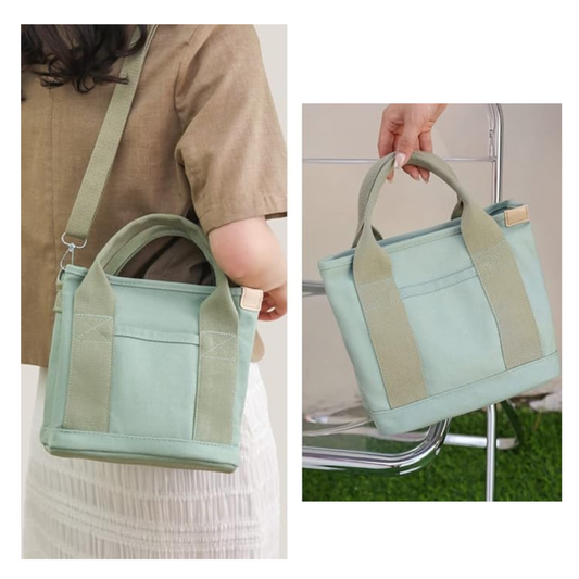 Sac Cabas Bandoulière en Toile | Multi-Poches, Spacieux