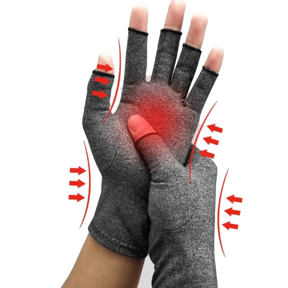 Gants de Compression Sans Doigts | Soulagement Arthrite & Douleurs Articulaires