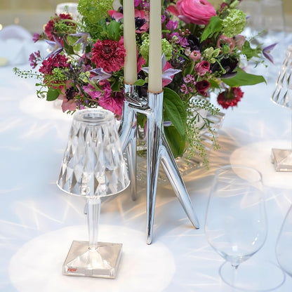 Lampe de Table Design Cristal | Éclairage LED Sans Fil Rechargeable