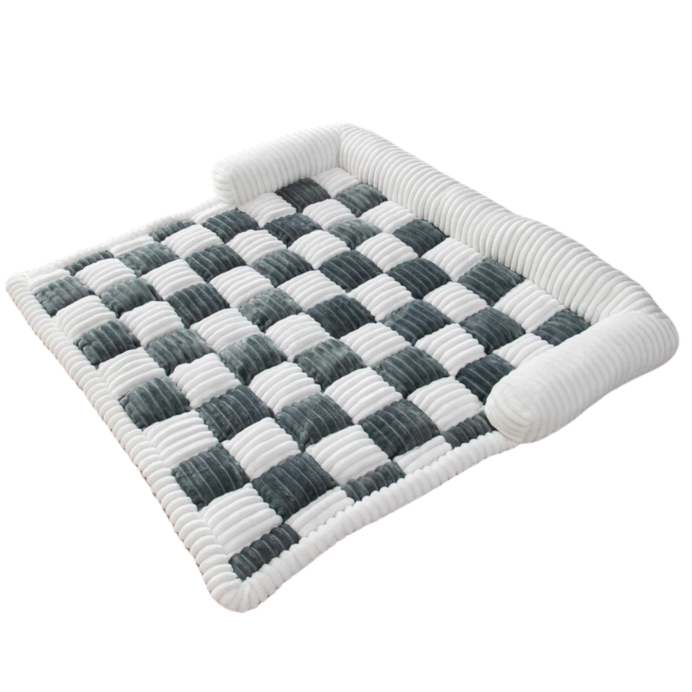 Housse de Canapé à Carreaux pour Chien | Tapis Douillet et Moelleux
