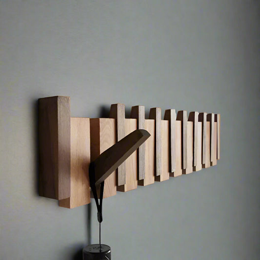 Porte manteau Retro Japandi | Moderne en Bois pour Intérieur Minimaliste